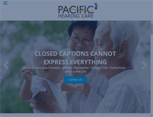 Tablet Screenshot of pacifichearingcare.com